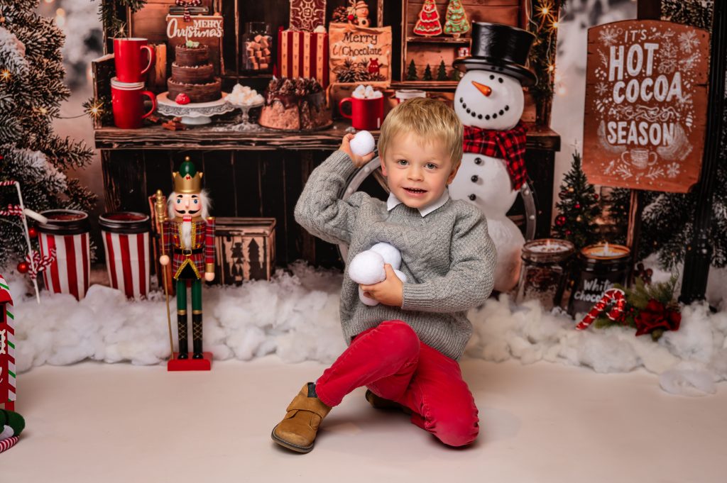 Photographe famille Noël à domicile près d'Aix-en-Provence